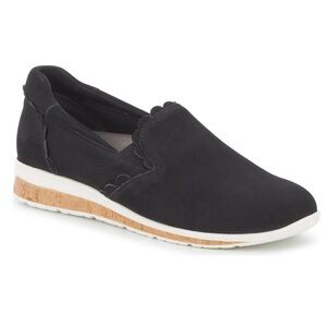 Walking Cradles Delta black Nubuck slide on comfort shoes Sz 8 W